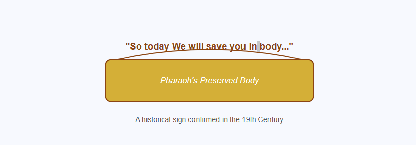 Pharaoh body preservation sign